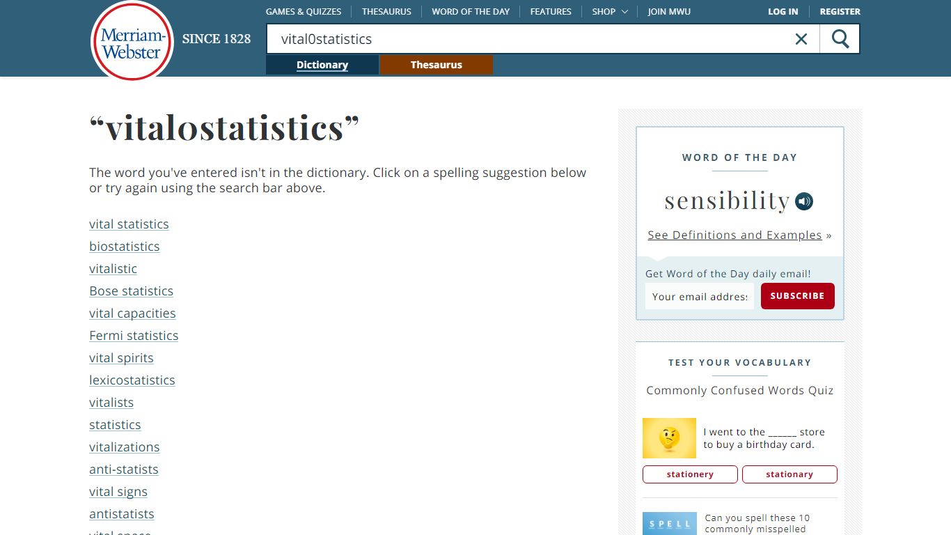Vital statistics Definition & Meaning - Merriam-Webster